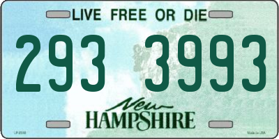 NH license plate 2933993