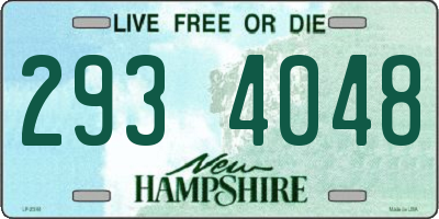 NH license plate 2934048