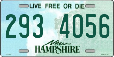 NH license plate 2934056