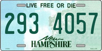 NH license plate 2934057