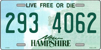 NH license plate 2934062