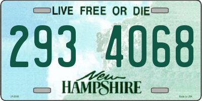 NH license plate 2934068