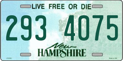 NH license plate 2934075