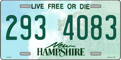 NH license plate 2934083