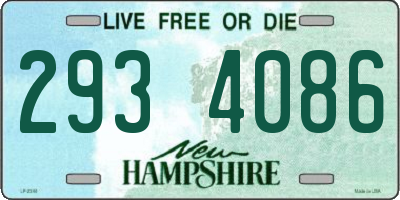 NH license plate 2934086