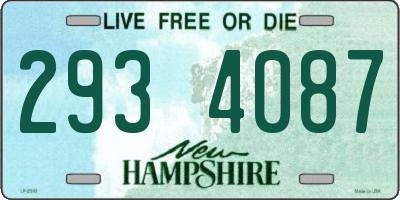 NH license plate 2934087