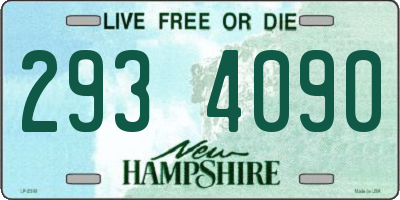 NH license plate 2934090
