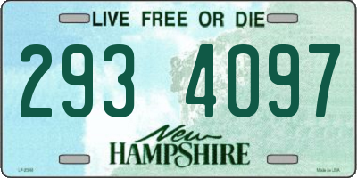 NH license plate 2934097