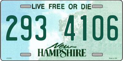 NH license plate 2934106