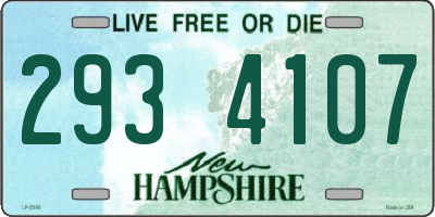 NH license plate 2934107