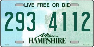 NH license plate 2934112