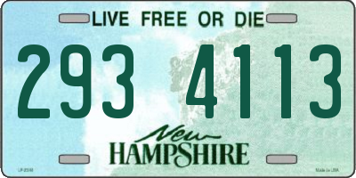 NH license plate 2934113