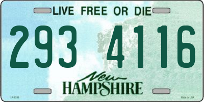 NH license plate 2934116