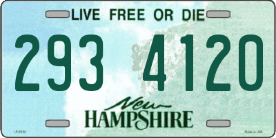 NH license plate 2934120