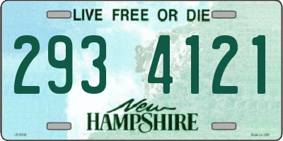 NH license plate 2934121