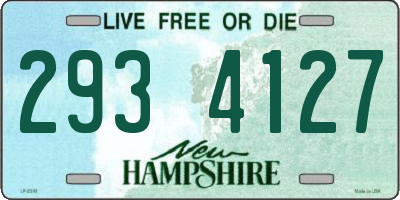 NH license plate 2934127
