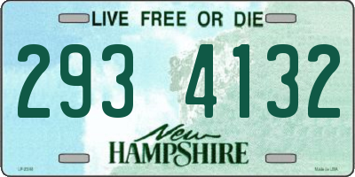 NH license plate 2934132