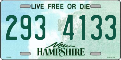 NH license plate 2934133