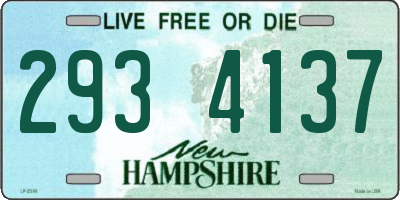 NH license plate 2934137