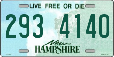 NH license plate 2934140