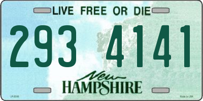 NH license plate 2934141