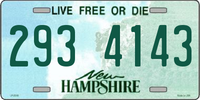 NH license plate 2934143