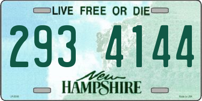 NH license plate 2934144
