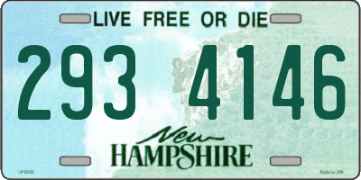 NH license plate 2934146