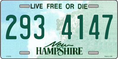 NH license plate 2934147
