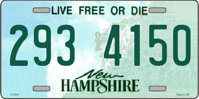 NH license plate 2934150
