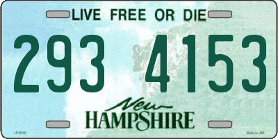 NH license plate 2934153