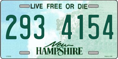 NH license plate 2934154