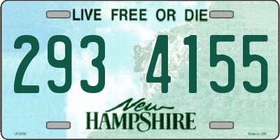 NH license plate 2934155