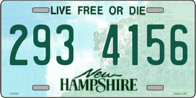 NH license plate 2934156