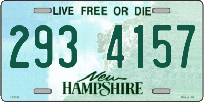 NH license plate 2934157