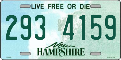 NH license plate 2934159