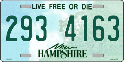 NH license plate 2934163