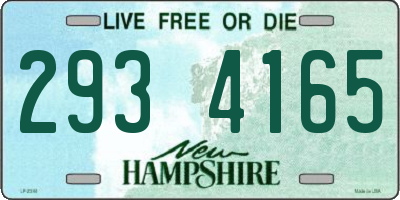 NH license plate 2934165