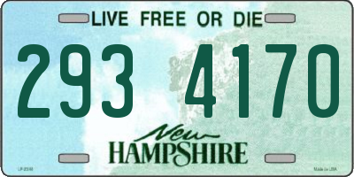 NH license plate 2934170