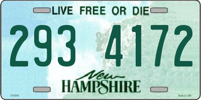 NH license plate 2934172