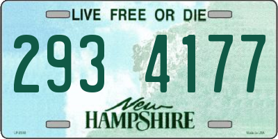 NH license plate 2934177