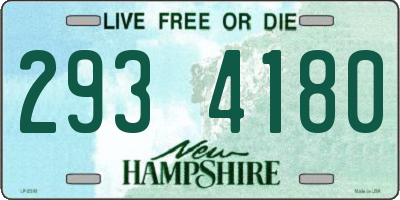 NH license plate 2934180