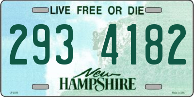 NH license plate 2934182
