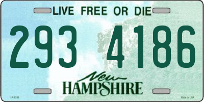 NH license plate 2934186