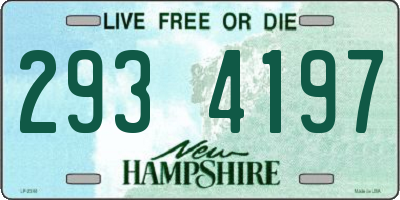 NH license plate 2934197