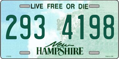 NH license plate 2934198