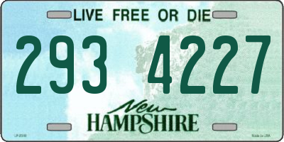NH license plate 2934227