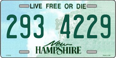 NH license plate 2934229