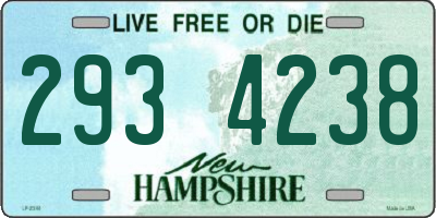 NH license plate 2934238