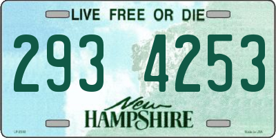 NH license plate 2934253